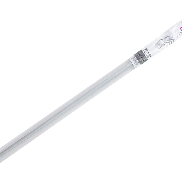 白い伸縮式つっぱり棒120cm－190cm、Φ1．3cm－Φ1
