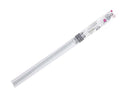 白い伸縮式つっぱり棒８５ｃｍ－１２０ｃｍ、Φ１．３ｃｍ－Φ１．６ｃｍ