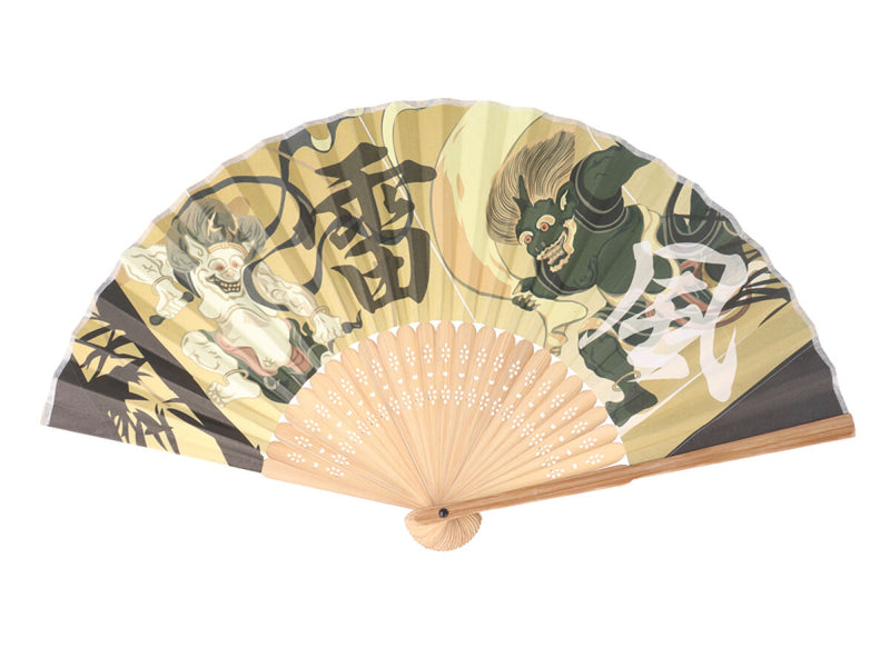 紙扇子（風神雷神）21cm -100均 通販 ダイソーオンラインショップ