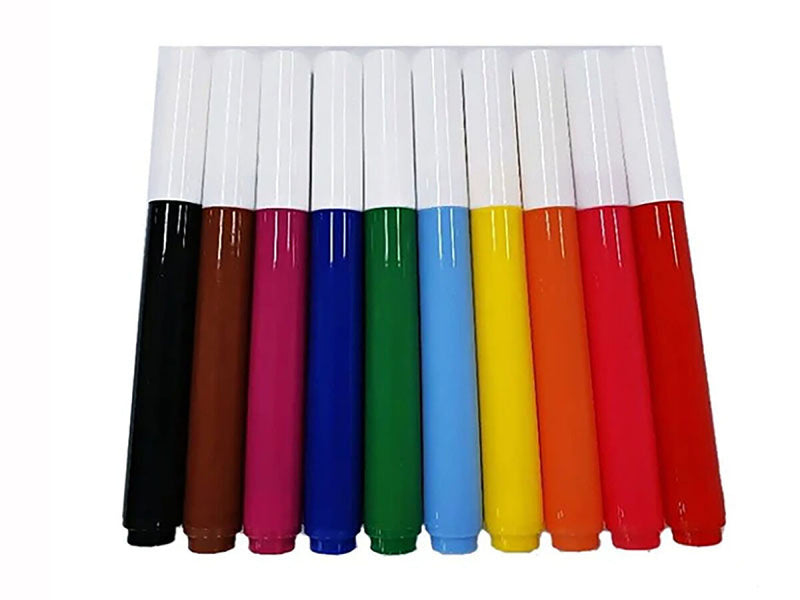 カラー水性ペン（太軸、６色）