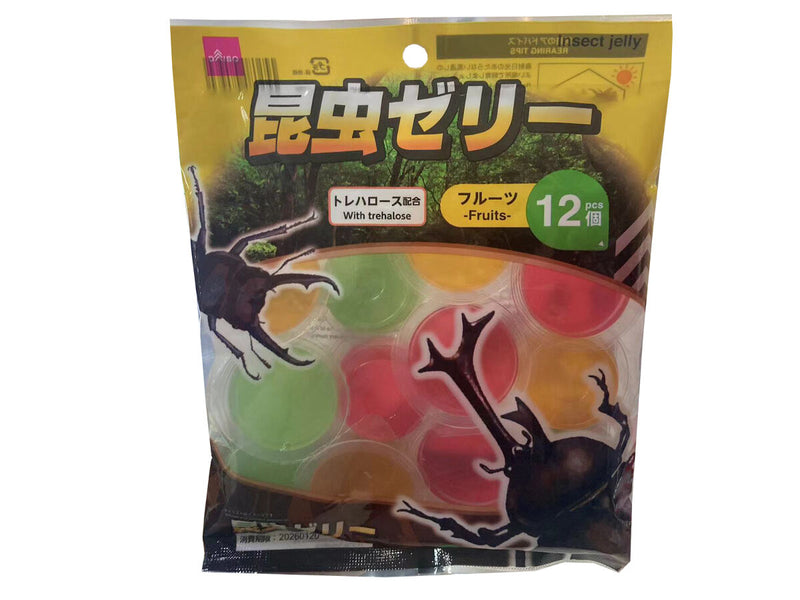 昆虫ゼリー（フルーツ、１２個）