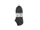 メンズショートソックス（抗菌防臭、直角、無地、グレー、３足組）なし