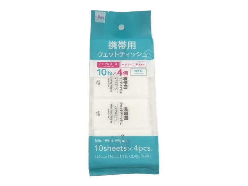 ミニウェットティッシュ（１０枚×４個）