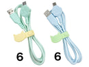 充電・通信Ａ－Ｃケ－ブル（ねこ型留めバンド付、ク－ルカラ－）