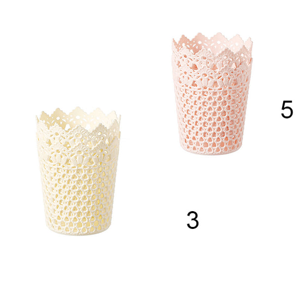 花柄デザインバスケット（2個、丸形） -100均 通販 ダイソー