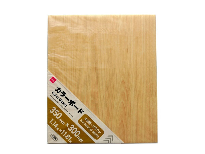 木目柄カラーボード（ブラウン）３５０ｍｍ×３００ｍｍ×５ｍｍ