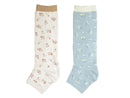 おうちケアオープントゥソックス（シアバター加工、小花柄）