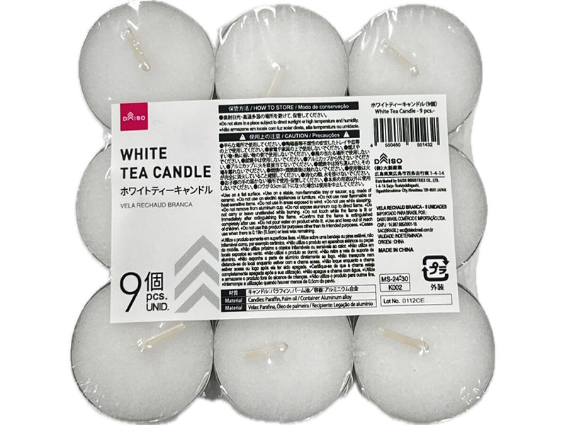 ホワイトティーキャンドル（９個）