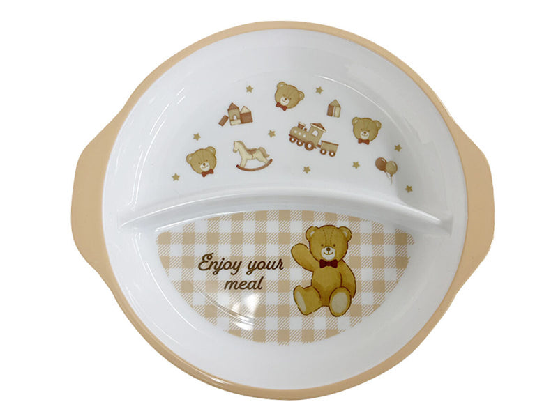 レンジ食器（セパレート皿、くま）