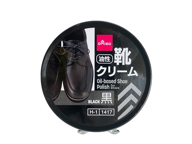 油性靴クリーム（缶、黒）４０ｍＬ