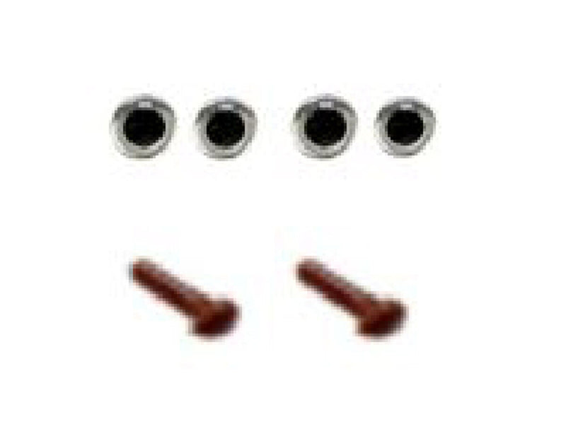 目玉・鼻セット（クリスタルアイ）４．５ｍｍ
