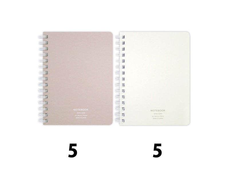 Ａ６リングノート（Ｂ罫、５０枚、シンプル）なし