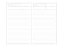 プランニングノート（Ａ５スリム、３２ページ、ベージュ）
