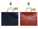クラフト紙袋（紙製取っ手、ネイビー、ワインレッド）３３ｃｍ×４２ｃｍ×１３ｃｍ