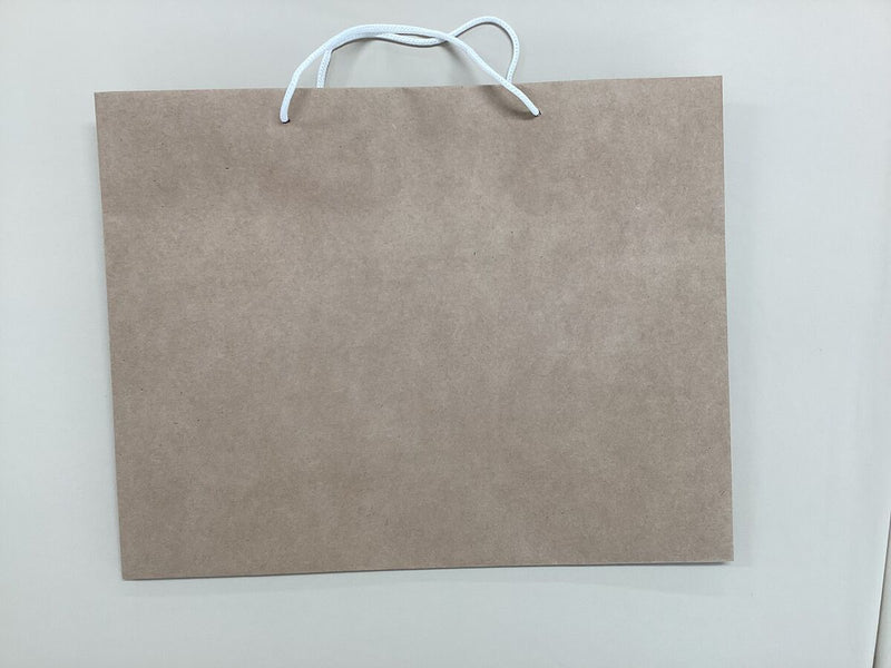 クラフト紙袋（紙製取っ手）　３３ｃｍ×４２ｃｍ×１３ｃｍ
