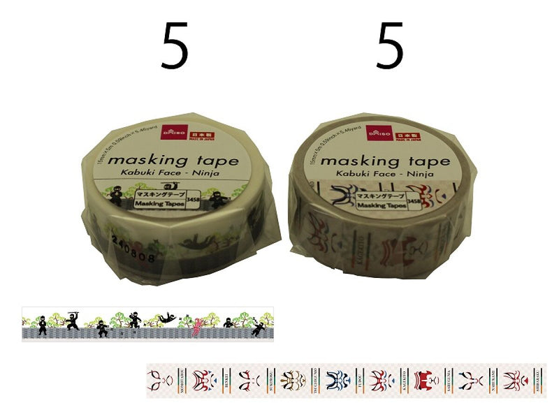 マスキングテープ（隈取、忍者）