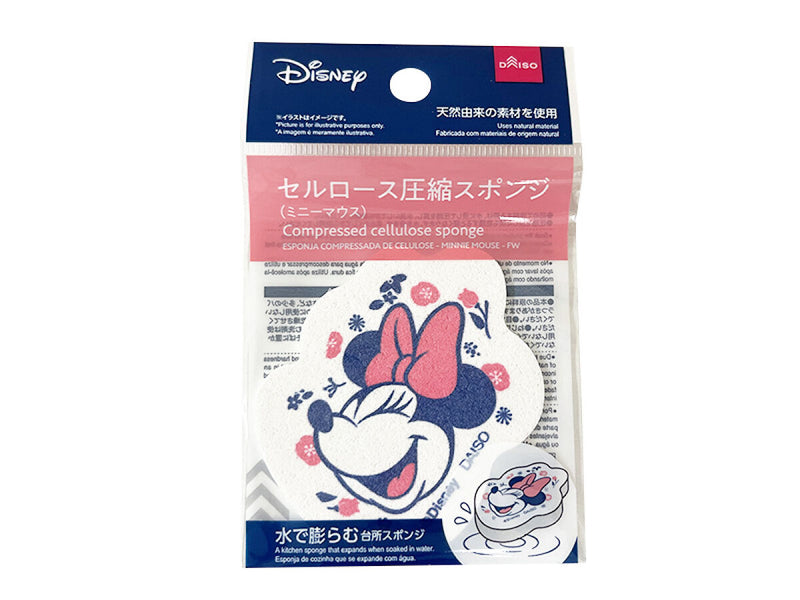 セルロース圧縮スポンジ（ミニーマウス）ＦＷ