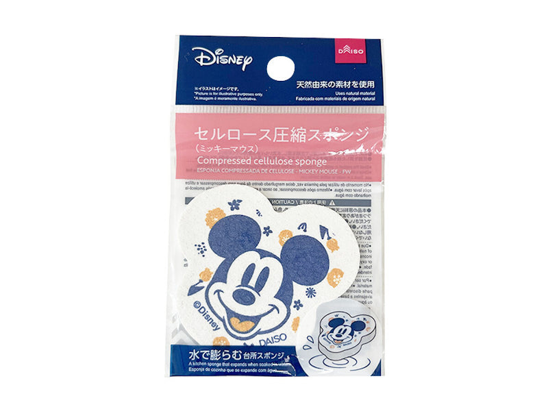 セルロース圧縮スポンジ（ミッキーマウス）ＦＷ