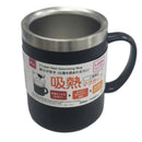 三層構造吸熱マグカップ（３４０ｍＬ、ブラック）