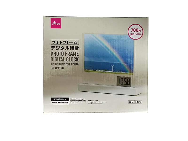 フォトフレームデジタル時計なし