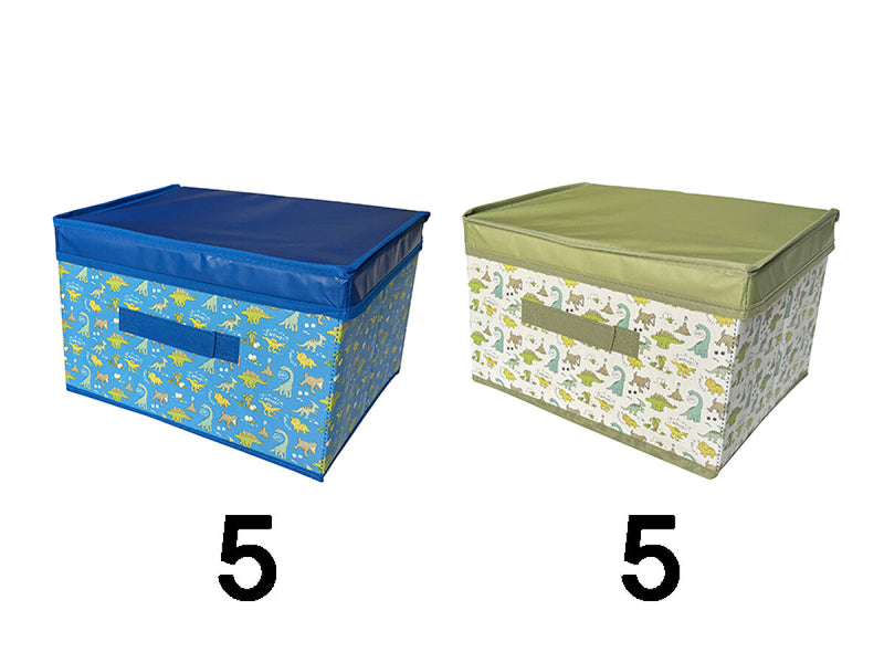 フタ付収納ボックス（恐竜、３２ｃｍｘ２５．５ｃｍ）