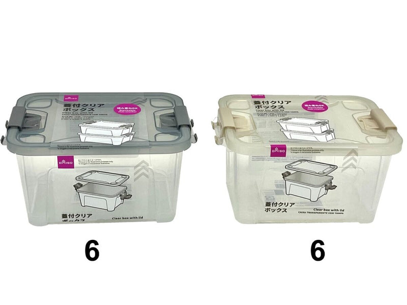 蓋付クリアボックス