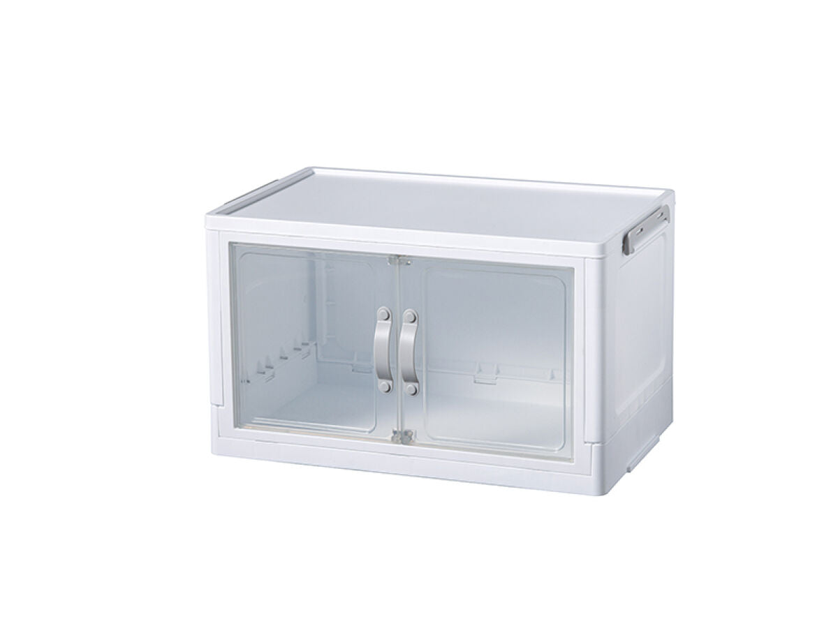 品薄♡ダイソージョイントできる扉付 折りたたみ収納ケース大4 個小4個まとめ売り ジョイントできる扉付折りたたみ収納ケース 37．4cm×24．3cm