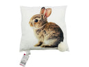 ウサギプリントクッション（スクエア）３８ｃｍ×３８ｃｍ