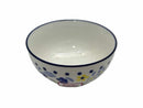 ボウル（ブルーライン、フラワー、約１０ｃｍ）