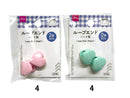 ループエンド（ハート型、２個、ピンク、ミントグリーン）