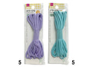 カラーひも（太さ５ｍｍ×長さ２．５ｍ、ラメ、パープル、ミントグリーン）