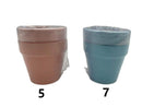 素焼きテラコッタ植木鉢（２個）３号、直径８ｃｍ
