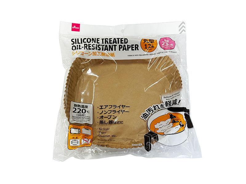 エアフライヤー用紙（丸型、１２枚）直径２３ｃｍ