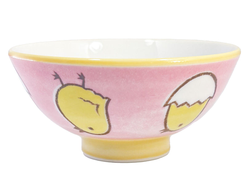 美濃焼子供茶碗（ひよこ、ピンク）