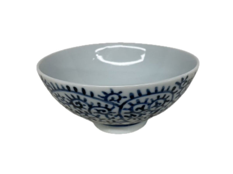 飯碗（青磁たこ唐草、約１４．６ｃｍｘ６．７ｃｍ）