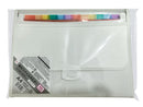 Ａ４窓付ファイルホルダー（仕切り付、１３ポケット、ホワイト）