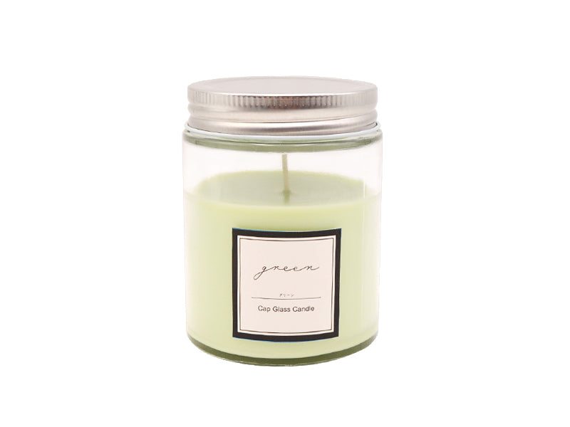 キャップグラスキャンドル（グリーン）なし