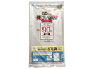 再生プラスチックを使用したゴミ袋（透明、３枚）９０Ｌ