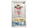 再生プラスチックを使用したゴミ袋（透明、３枚）９０Ｌ