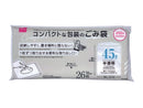 コンパクトな包装のごみ袋（半透明、２６枚）４５Ｌ
