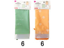 ポリ巾着（グリーン・オレンジ、４５ｃｍ×３７ｃｍ×１０ｃｍ）