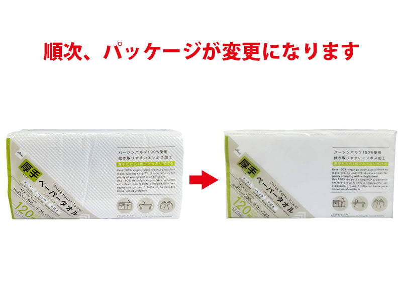 厚手ペーパータオル（１２０枚）なし