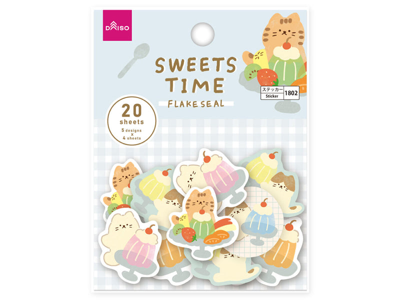 フレークシール（Ｓｗｅｅｔ　Ａｎｉｍａｌｓ、ネコ、２）