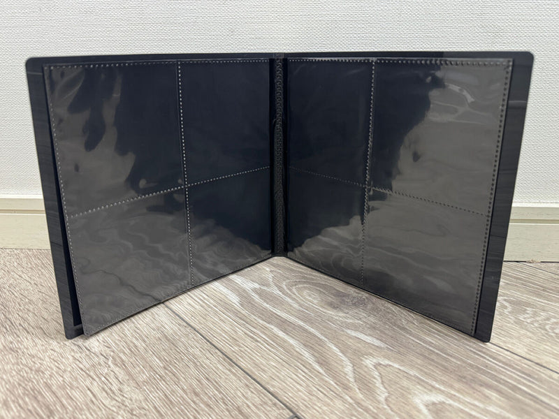 高透明アルバム（スクエアタイプ、２段、６４ポケット、黒）