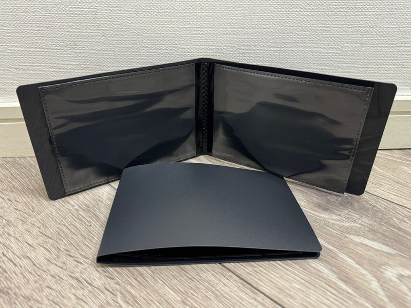 高透明フォトアルバム（Ｌ判、２０ポケット、２冊組、黒）