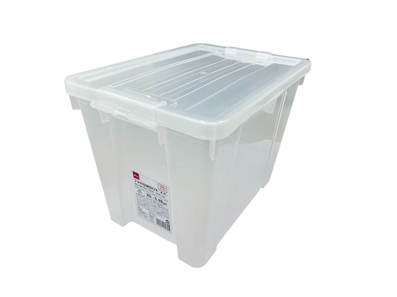 収納BOX（透明、フタ付）20L -100均 通販 ダイソーオンライン