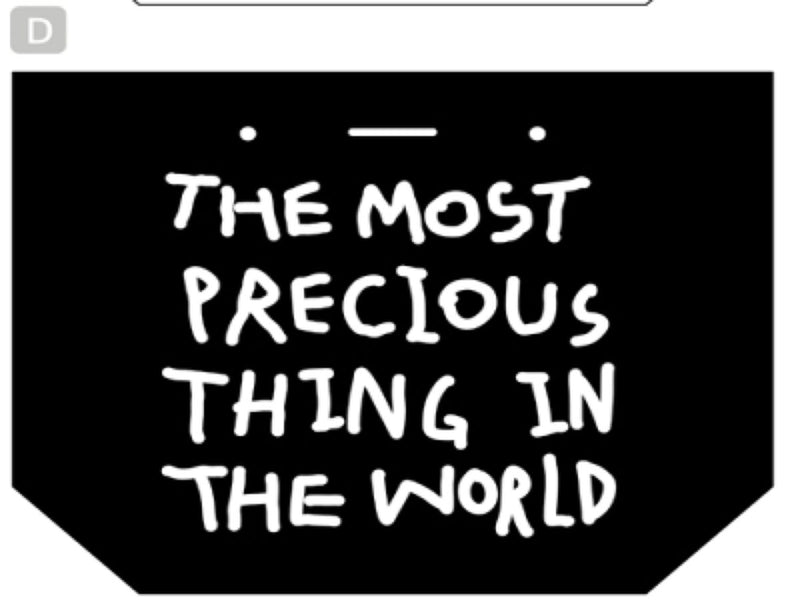 リボン付ギフトバッグ（韓国スタイルドローイング）