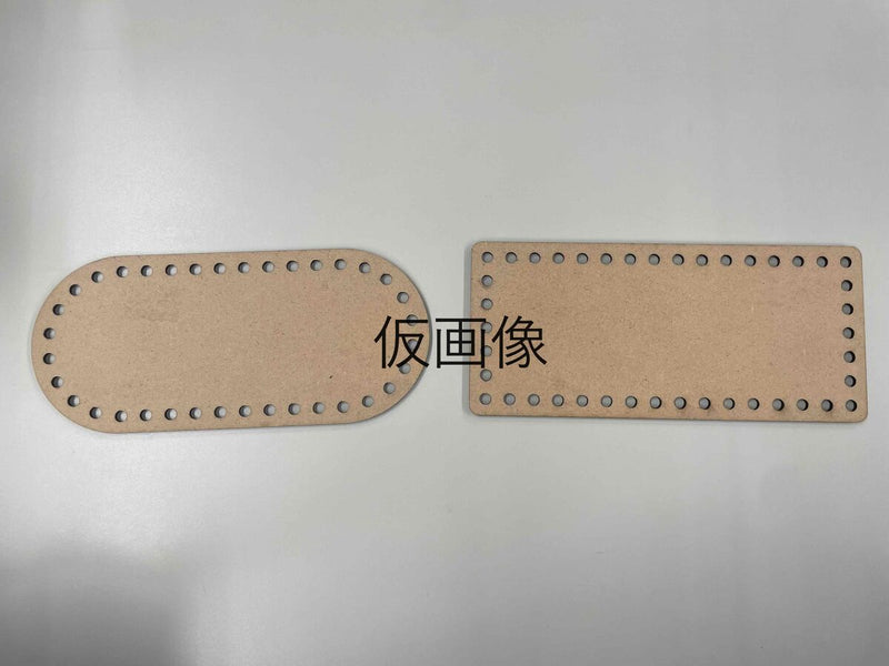 バッグパーツ（楕円形、長方形、クリア）楕円形、長方形×１枚入