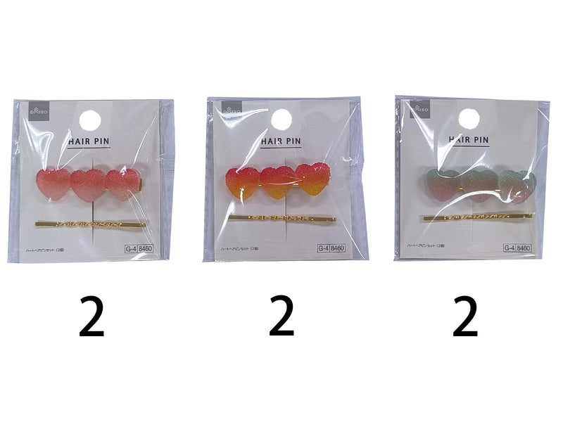 ハートヘアピンセット（２個）