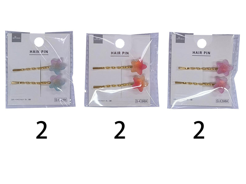 スターヘアピンセット（Ｂ、２個）